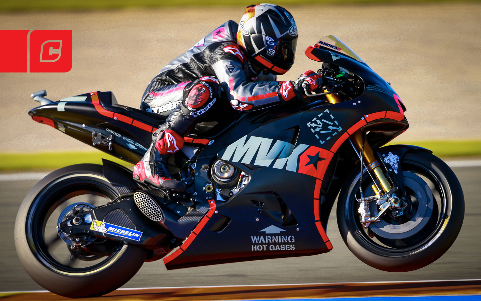 1920x1200 ... the 2017 MotoGP World Championship, Maverick Vinales was quickest on  days one and two of the post-season Valencia test, placing him as one of  the early ...