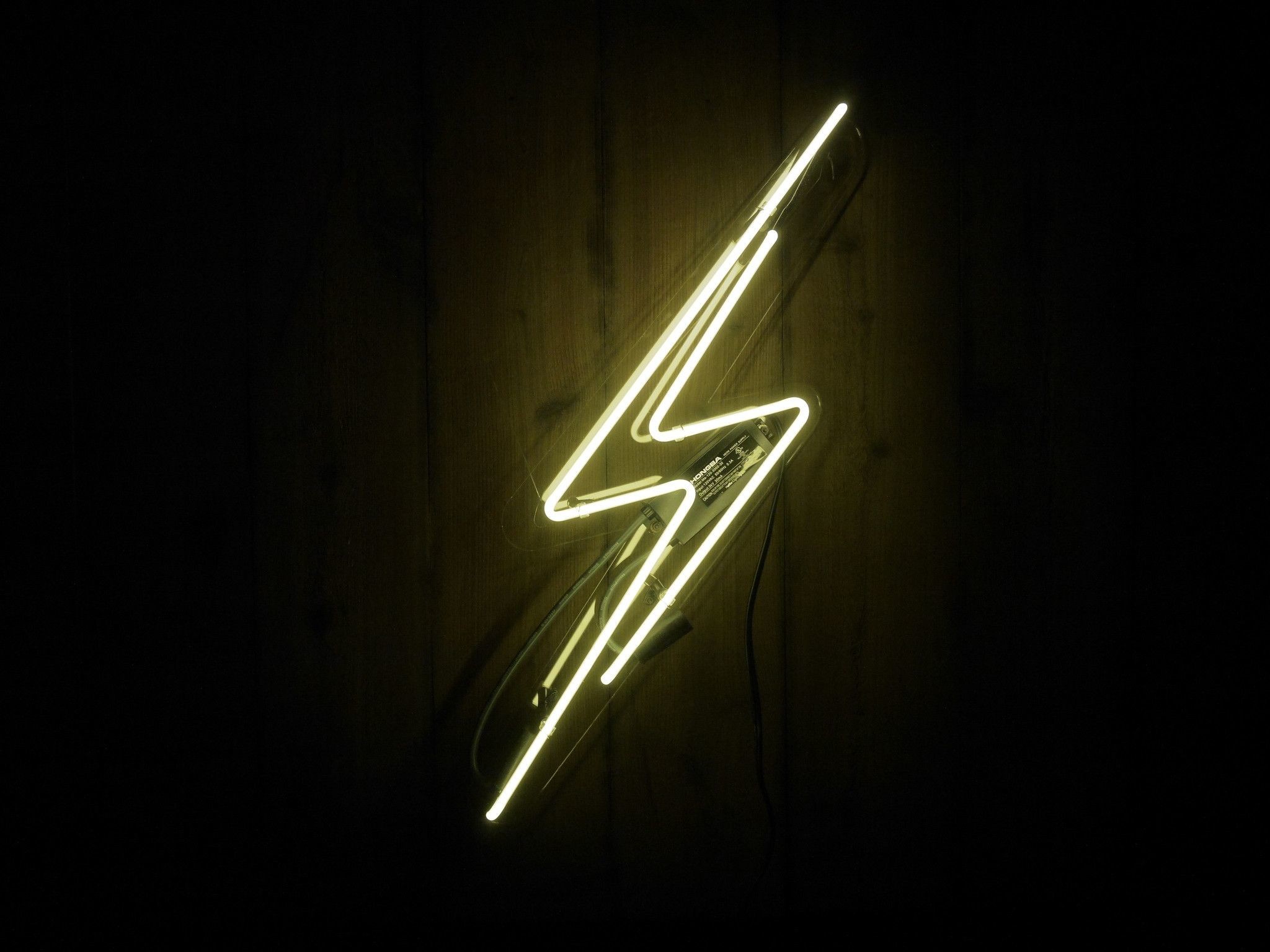 2048x1536 Charge up your walls with our Lightning Bolt sign Our neon glass is  handcrafted and filled