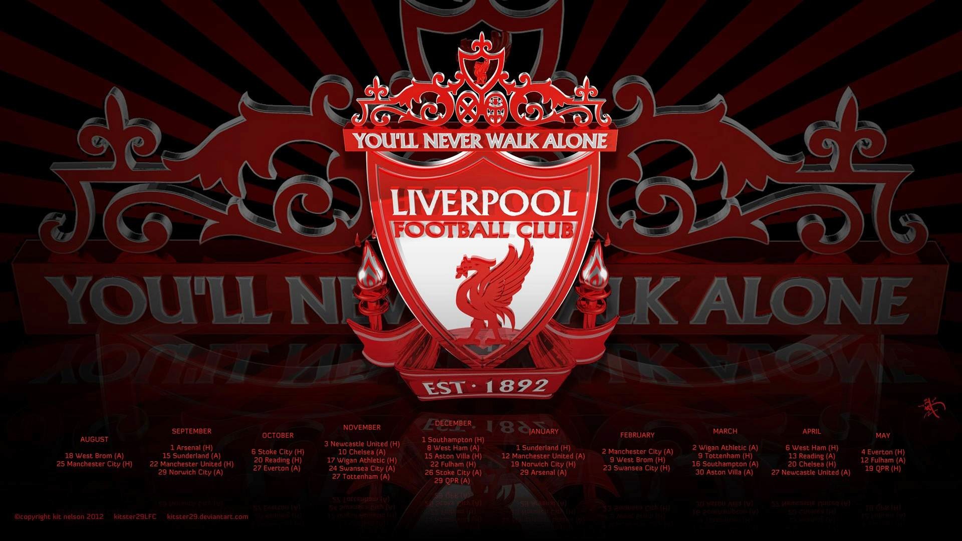 1920x1080 Liverpool FC Wallpaper Fixture