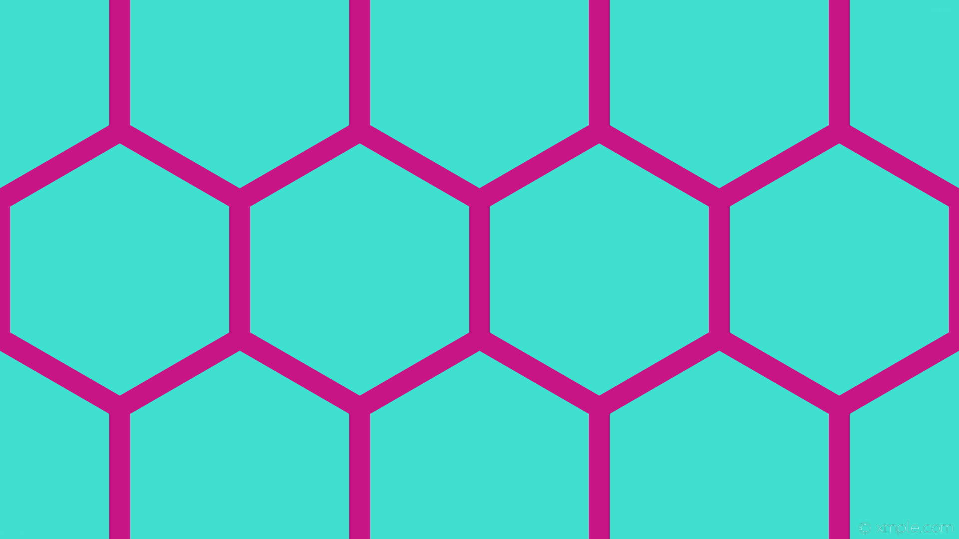1920x1080 wallpaper hexagon pink beehive blue honeycomb turquoise medium violet red  #40e0d0 #c71585 0Â°