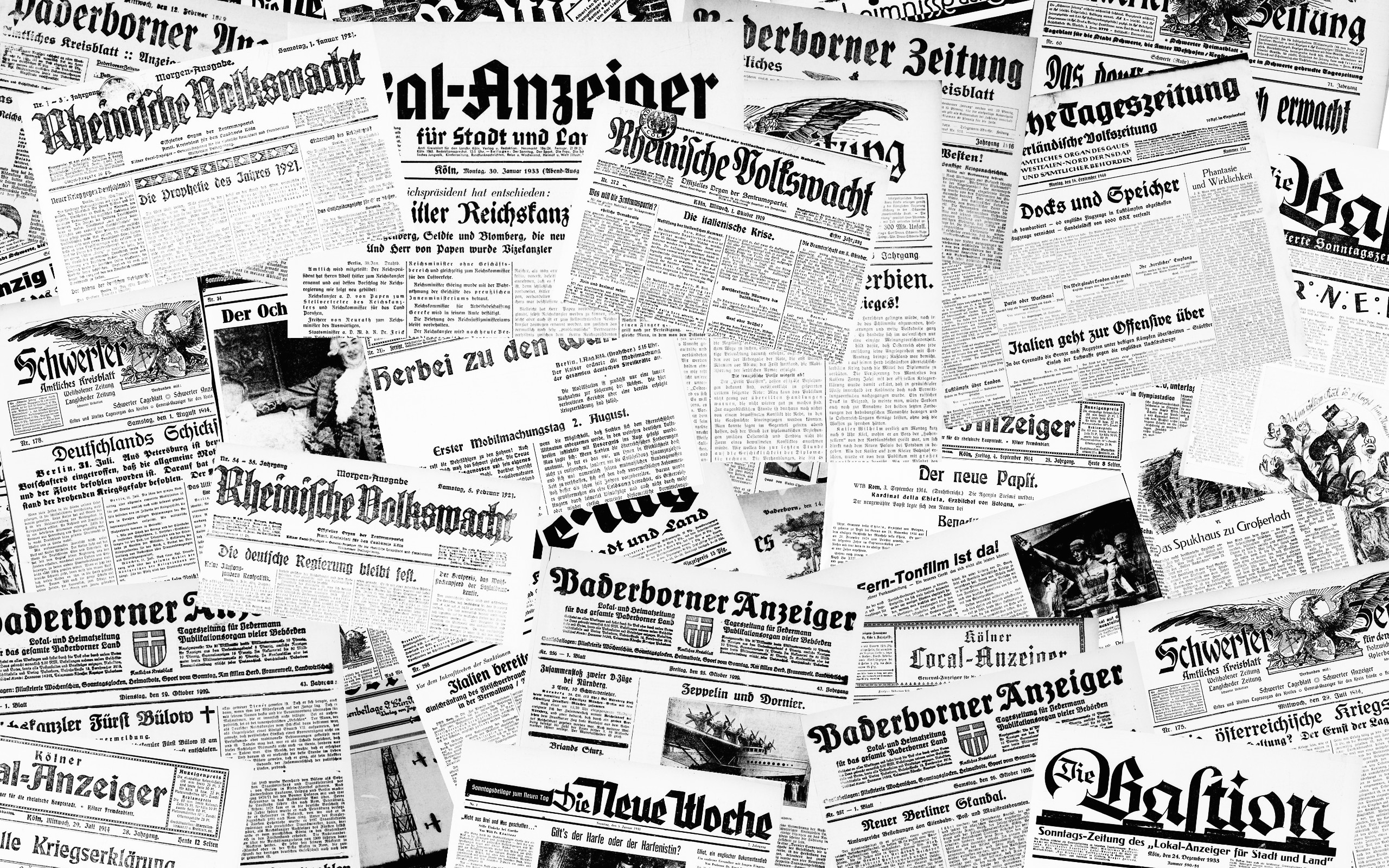 2560x1600 Lokal – regional – digital: Historische Zeitungen in NRW
