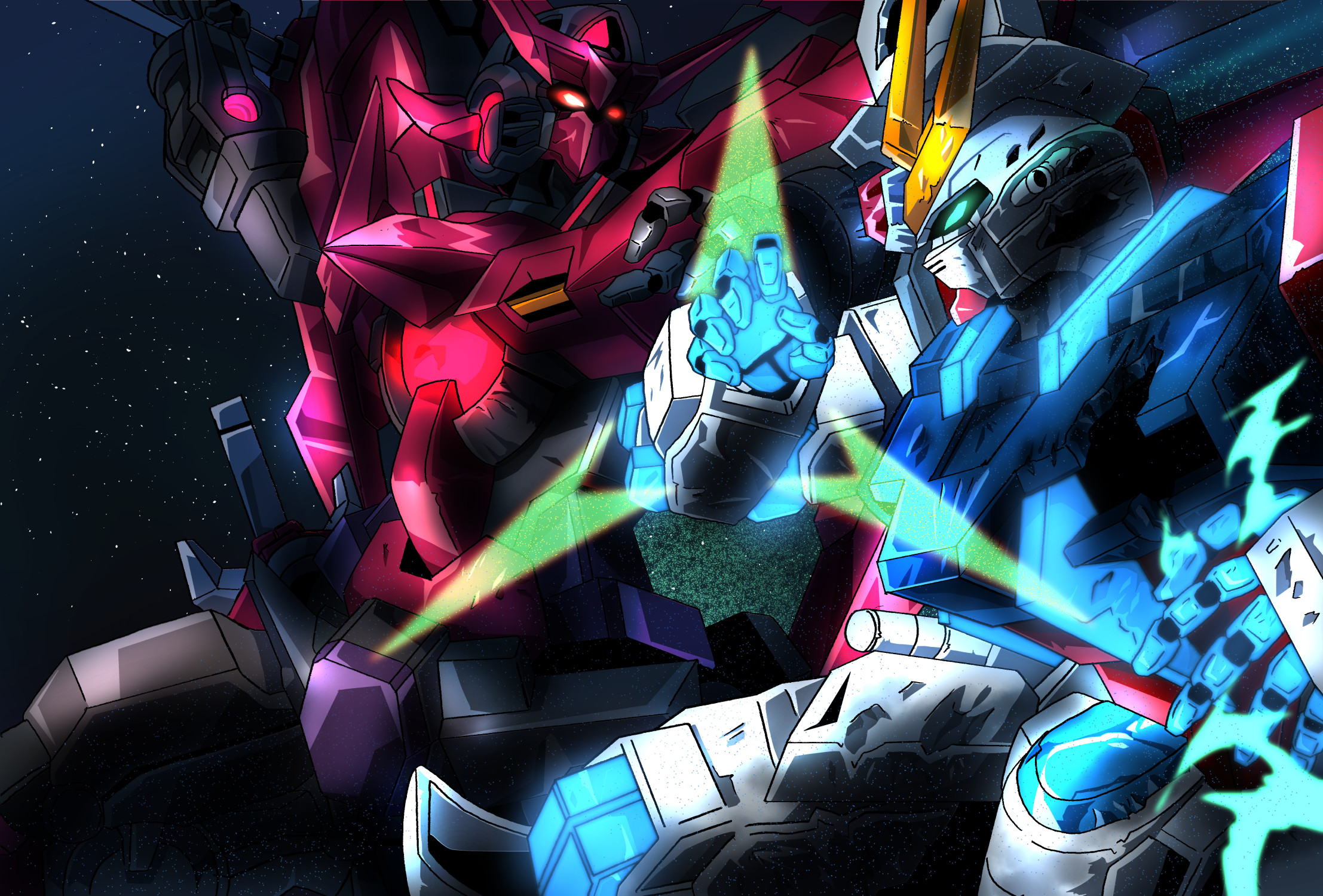 2214x1500 Gundam Star Build Strike Duel Wallpaper Wallpaper