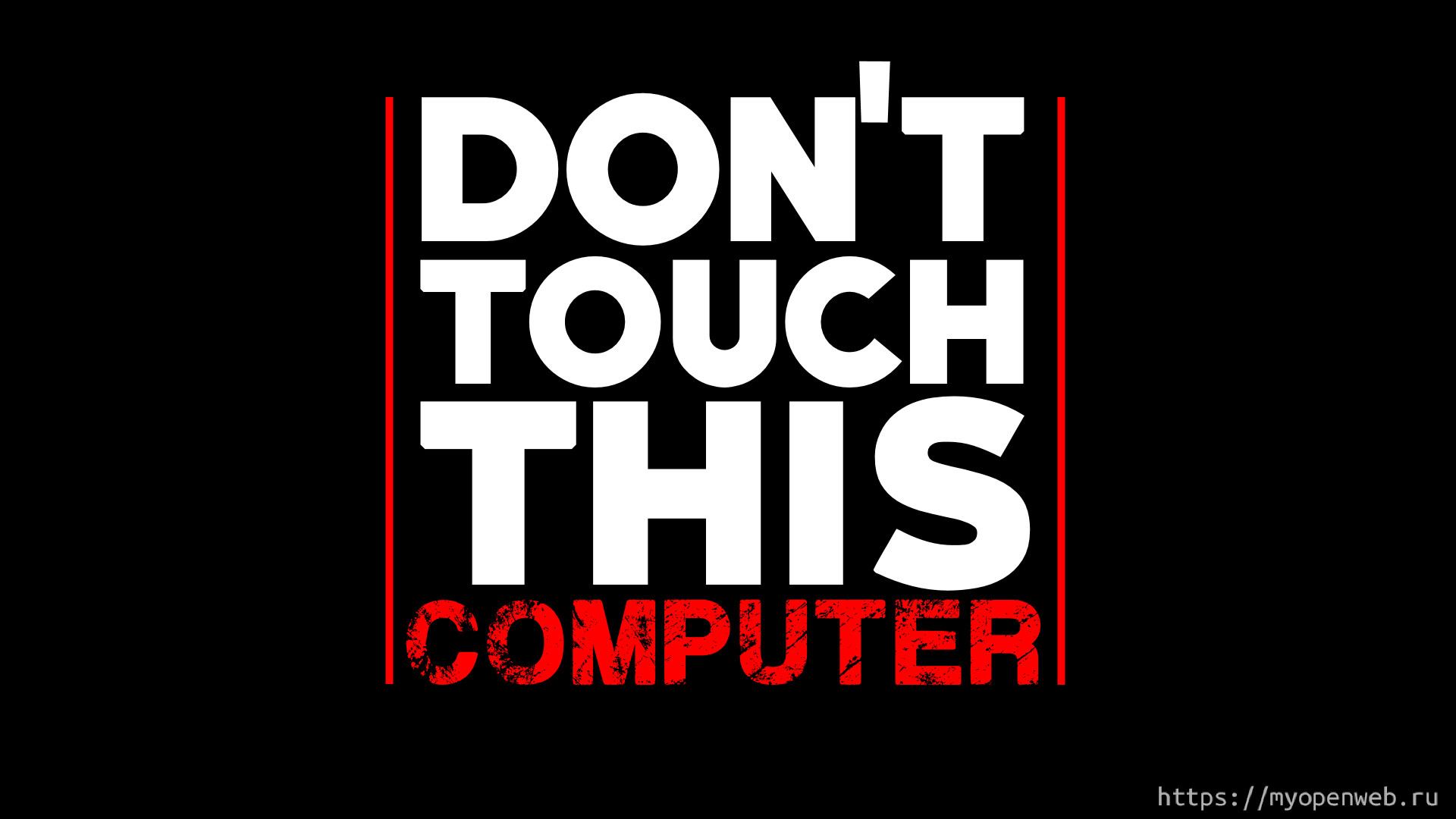1920x1080 Dont Touch My PC Screensaver Downloadcom