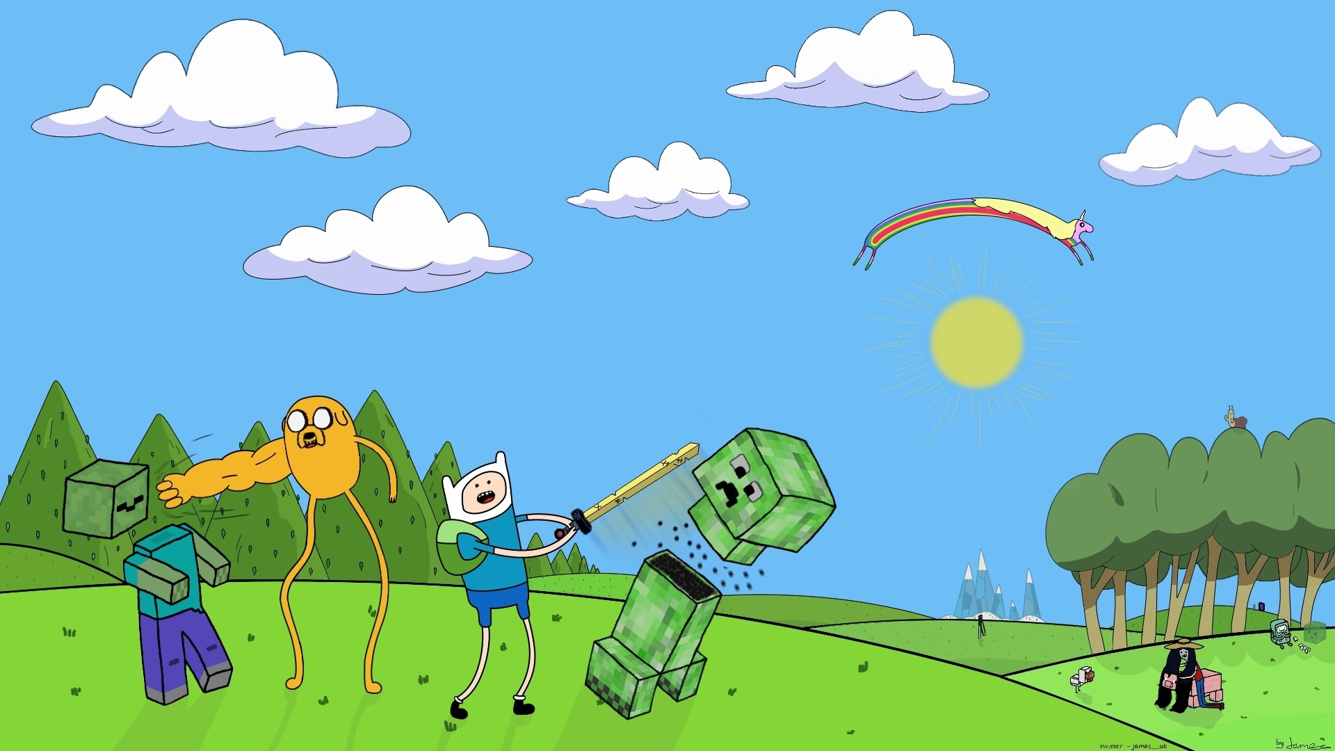 adventure time background twitter