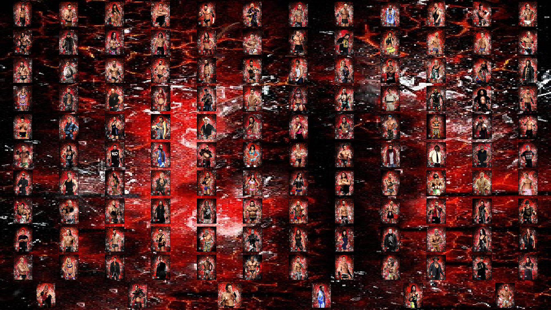 1920x1080 ... WWE 2K16 Complete Roster Wallpaper by yoink13