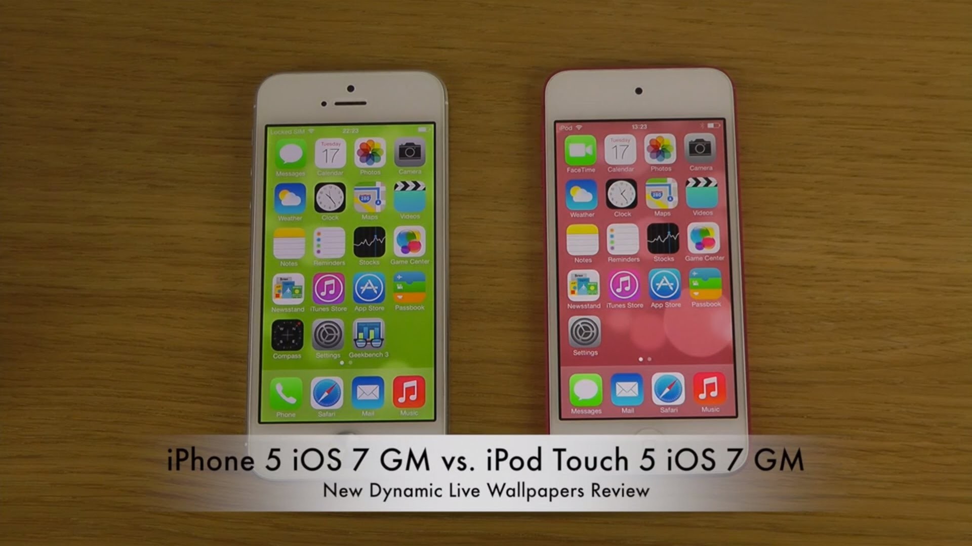 1920x1080 iPod Touch 5 iOS 7 GM - New Dynamic Live Wallpapers Comparison Review -  YouTube