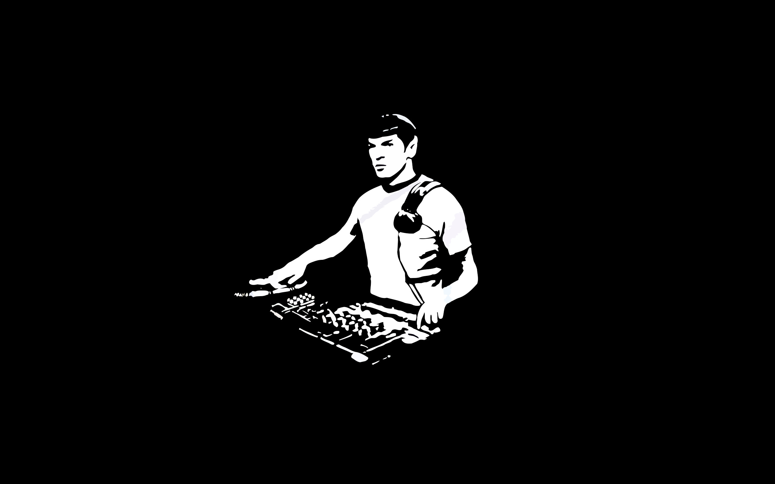 2560x1600 ... Spock as DJ