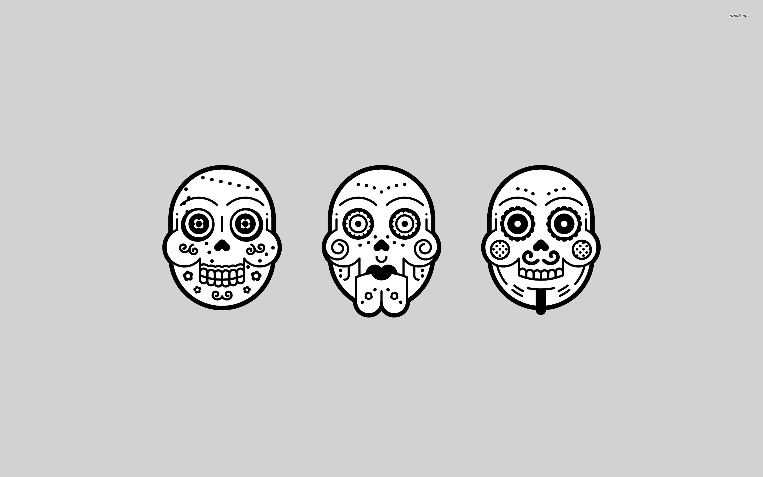 2560x1600 Day of the Dead masks Day Of The Dead Desktop Wallpaper