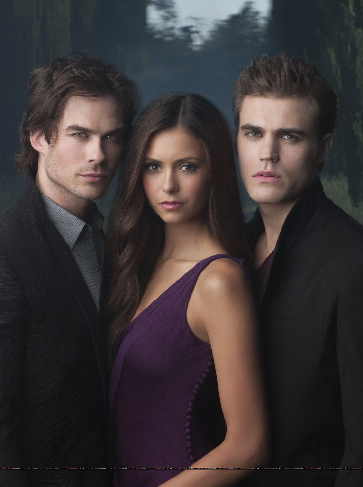 1492x2000 The Vampire Diaries: Damon and Elena vs. Stefan and Elena