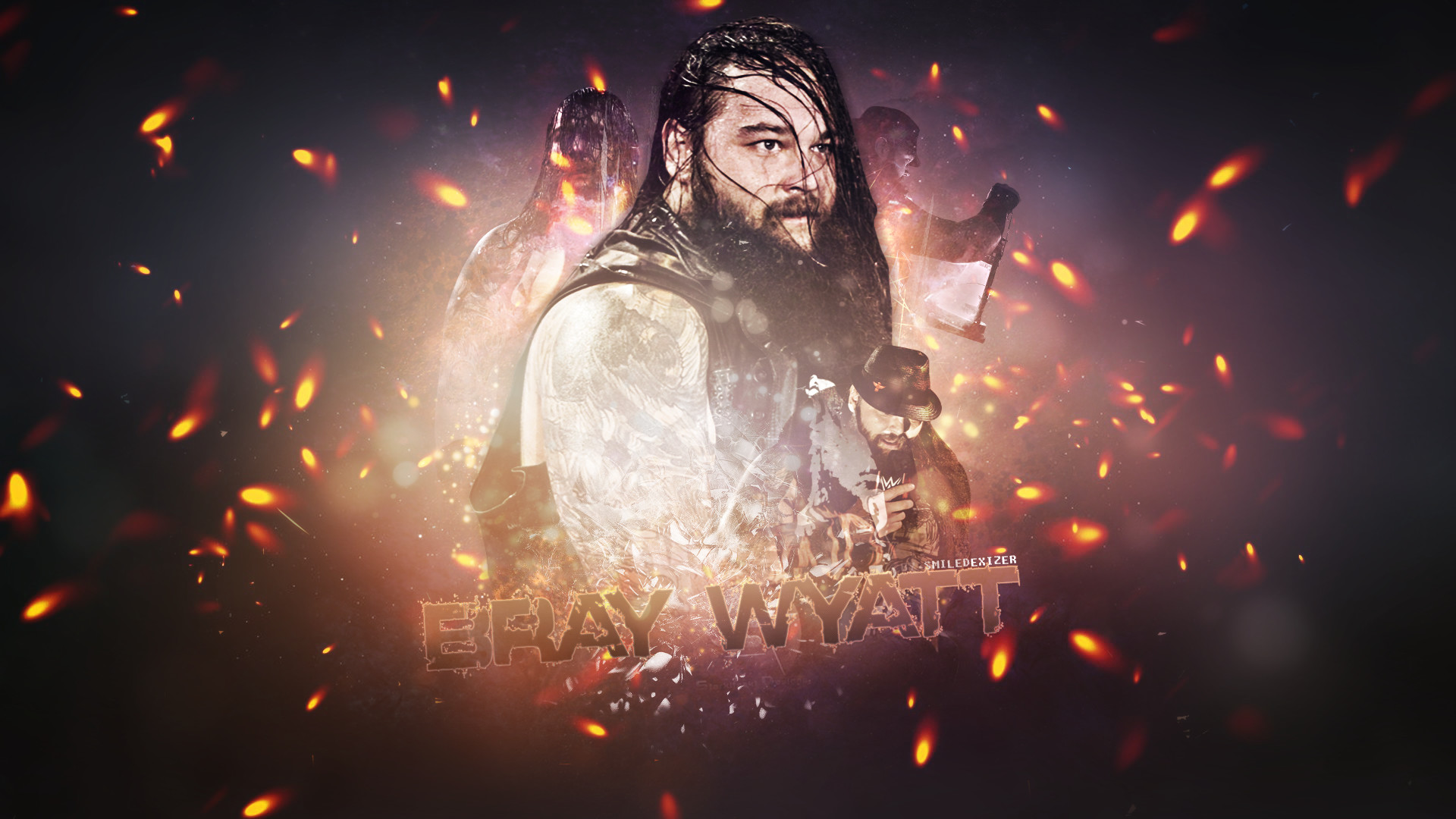 1920x1080 ... New WWE Wrestling Bray Wyatt 2015 Wallpaper by SmileDexizeR