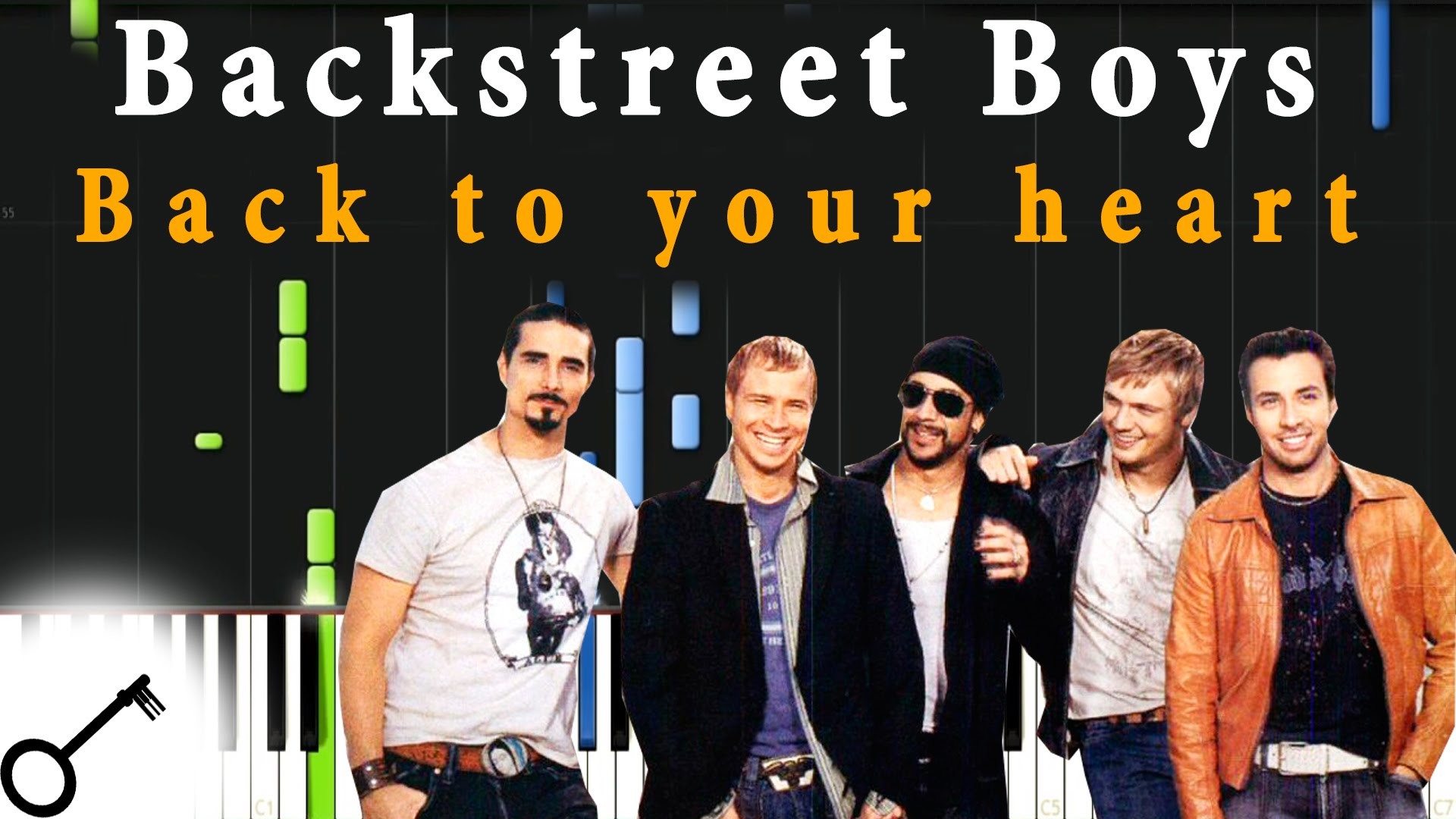 1920x1080 Backstreet Boys - Back to your heart [Piano Tutorial] Synthesia |  passkeypiano