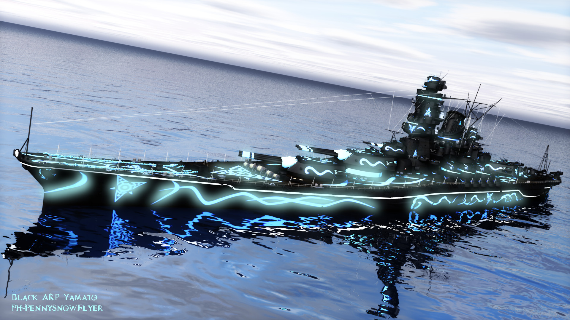 1920x1080 World of Warships: Black ARP Yamato by PH-PennySnowFlyer