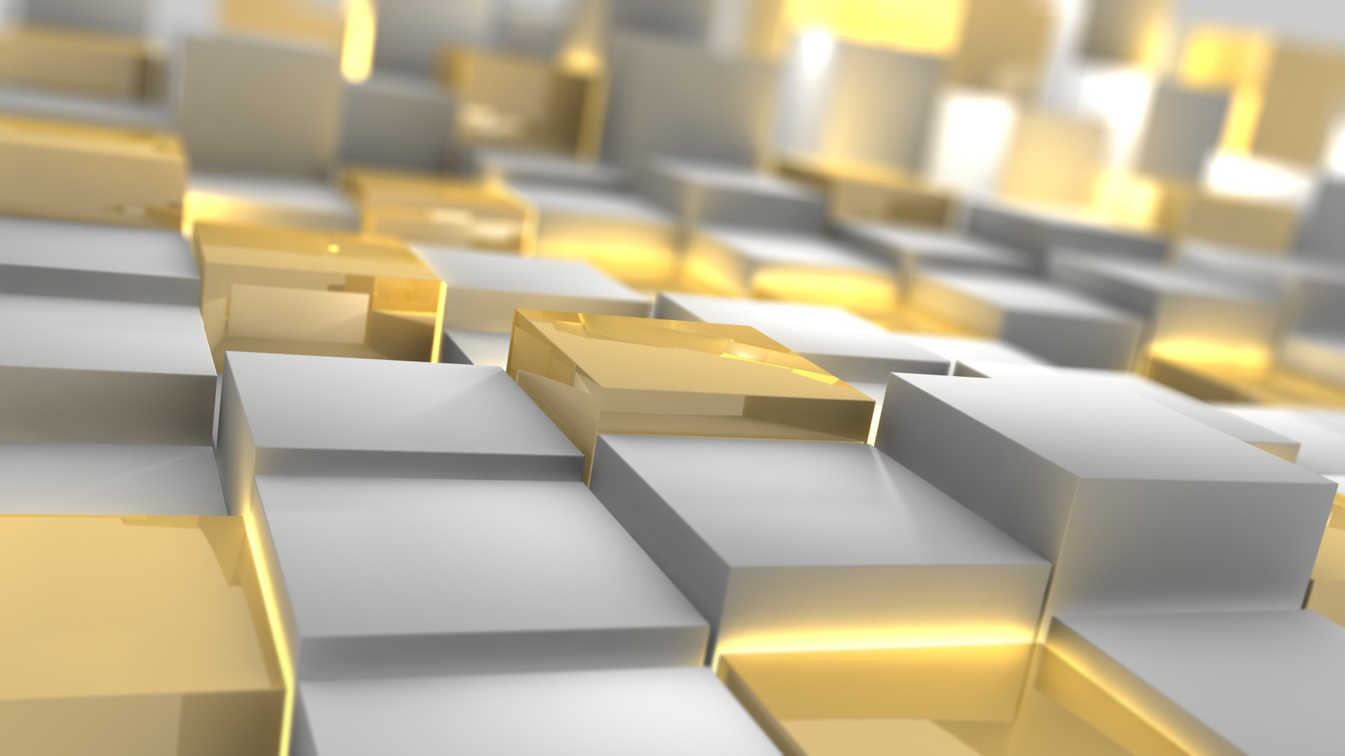1920x1080 Extra Wallpapers - Gold and silver shiny cubes