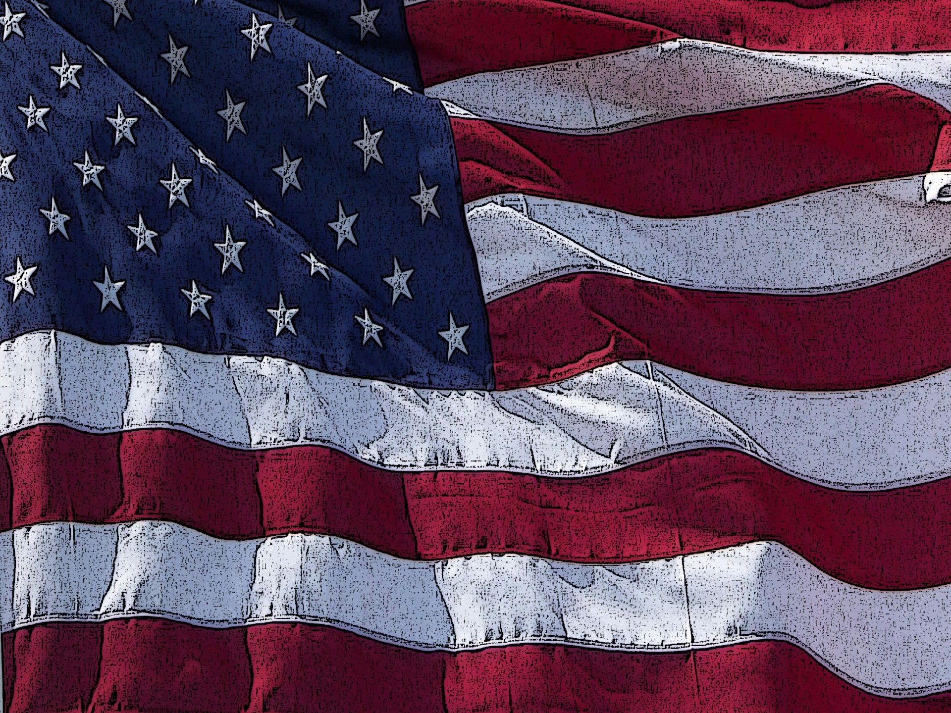 1920x1440 American Flag Background