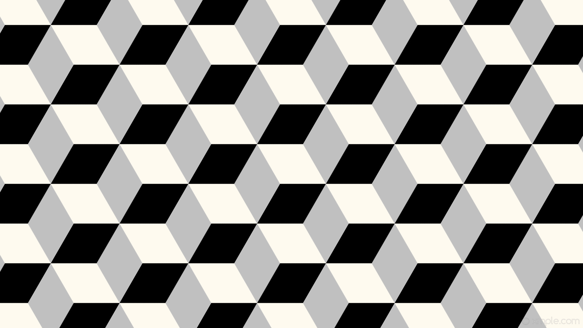 1920x1080 wallpaper 3d cubes black grey white floral white silver #fffaf0 #c0c0c0  #000000 150