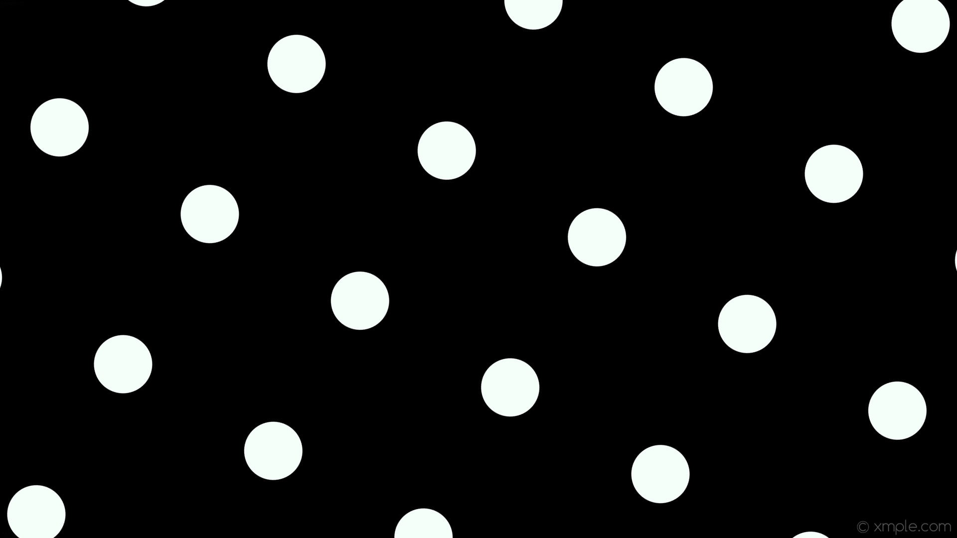 1920x1080 wallpaper spots white dots polka black mint cream #000000 #f5fffa 60Â° 117px  348px