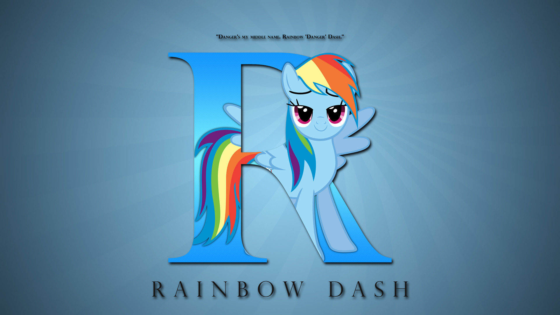 1920x1080 PenguinsN1Fan 8 0 Wallpaper : Letters - Rainbow Dash by pims1978