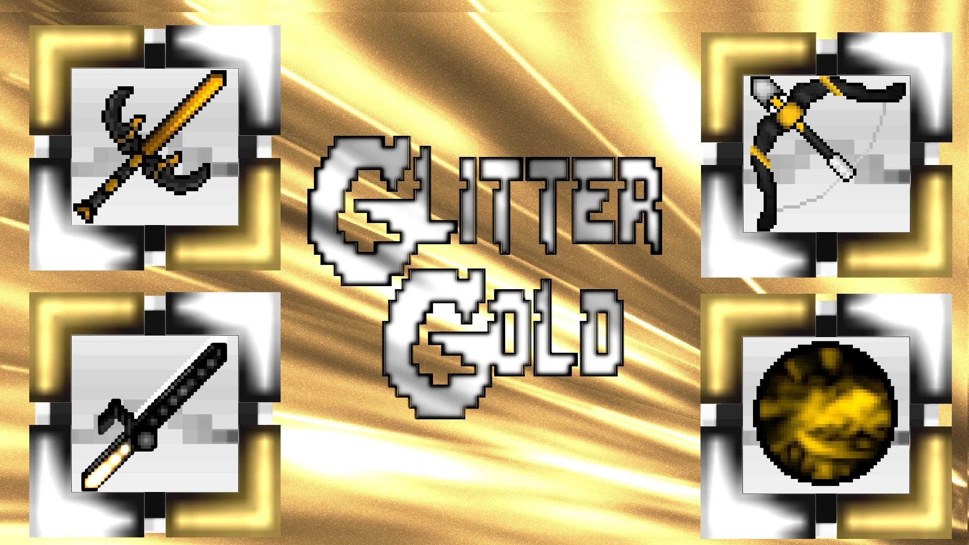 1920x1080 [Pack PvP] Glitter Gold • Resource Pack | Minecraft #29 [64x]