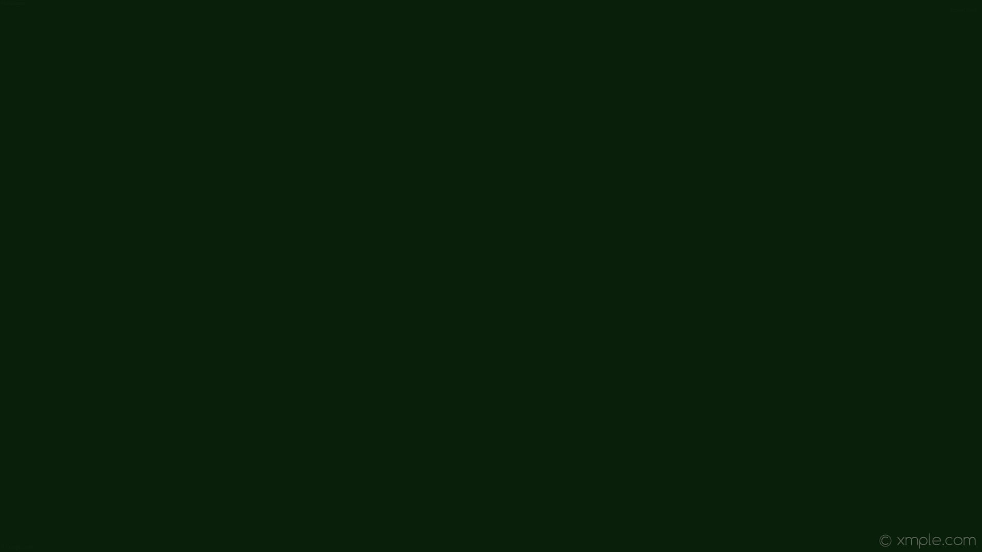 1920x1080 wallpaper green single one colour solid color plain dark green #0a1f09