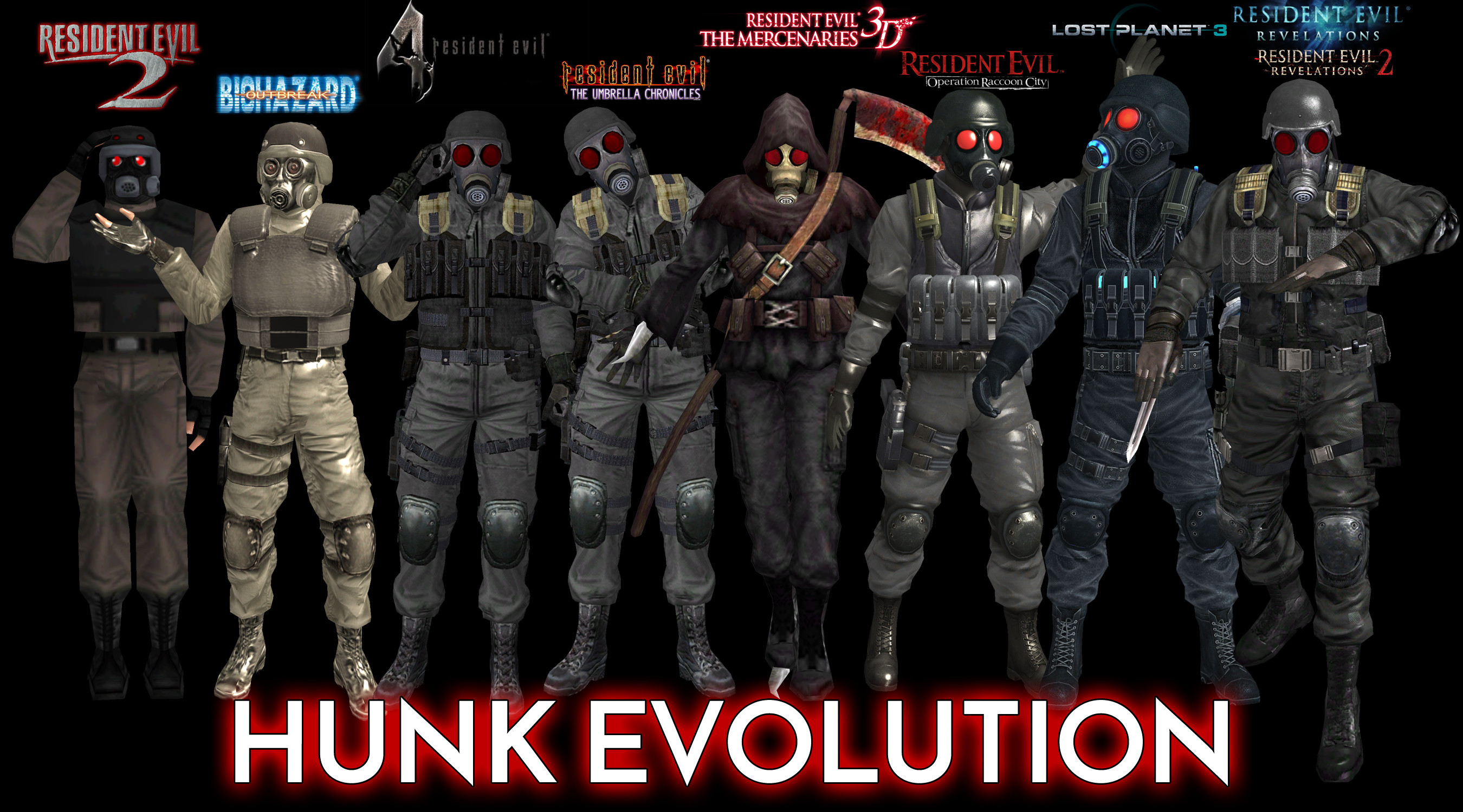 2700x1500 972oTeV 21 10 Resident Evil Hunk Evolution (With Renders [PNG]) by 972oTeV