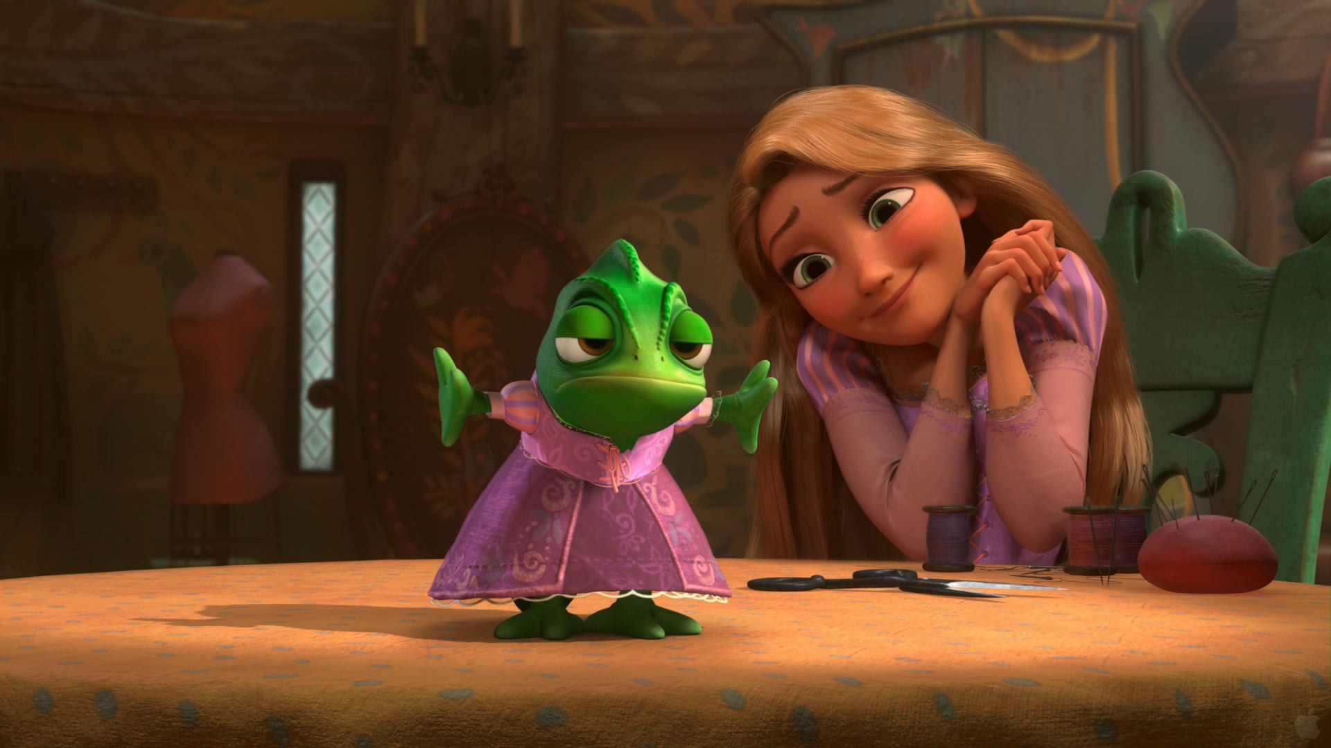 1920x1080 Pascal and Rapunzel from Tangled wallpaper - Click picture for high  resolution HD wallpaper