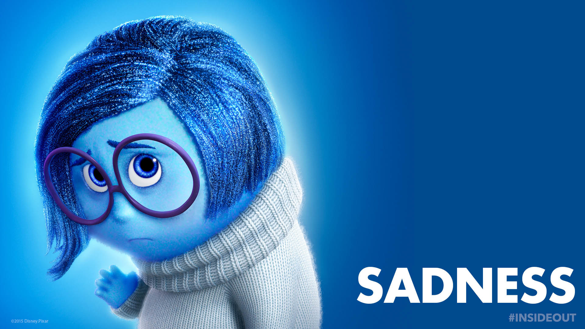 1920x1080 Inside Out character: Sadness - Disney Pixar  wallpaper