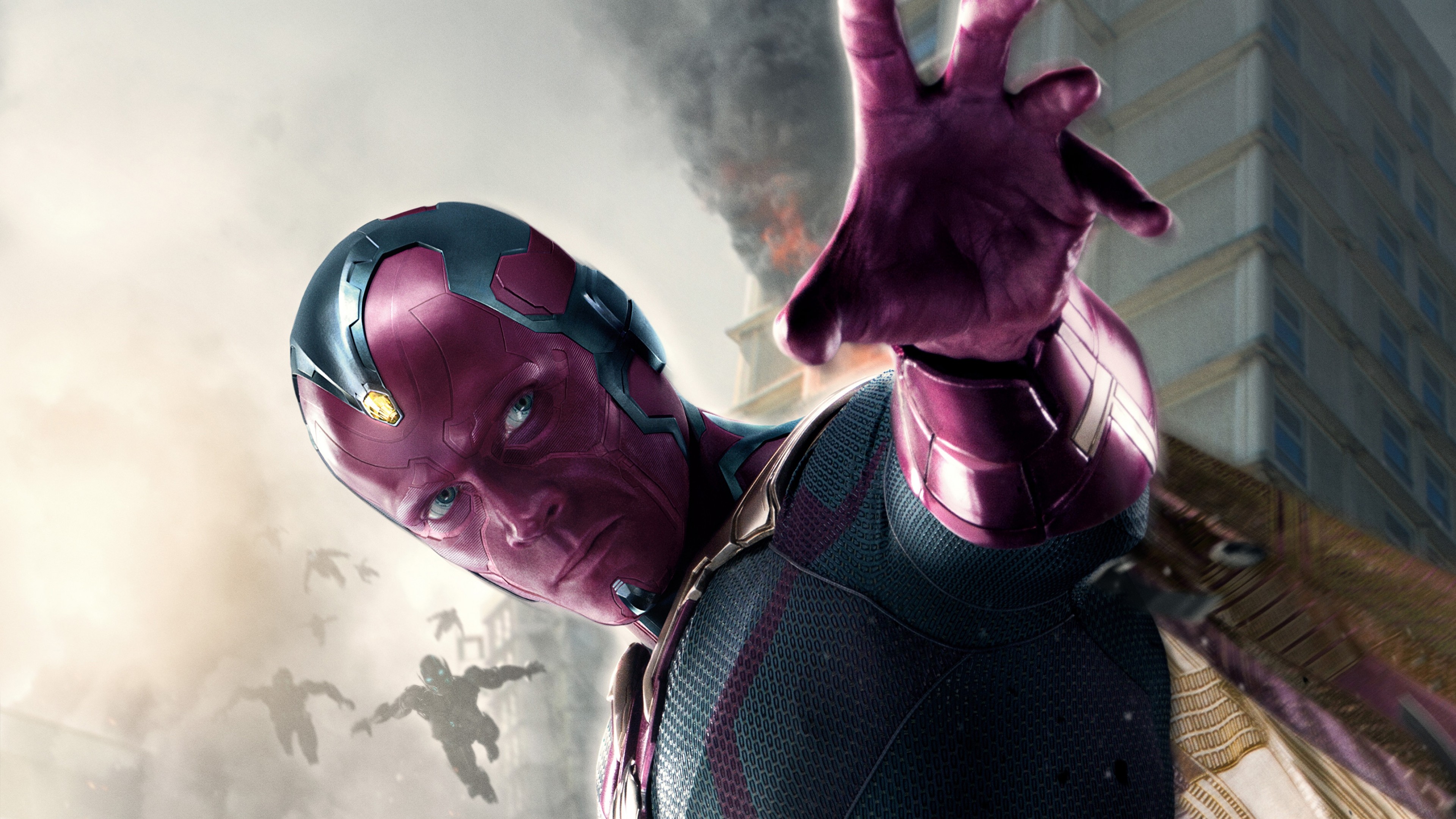 3840x2160  Wallpaper avengers age of ultron, paul bettany, jarvis, vision
