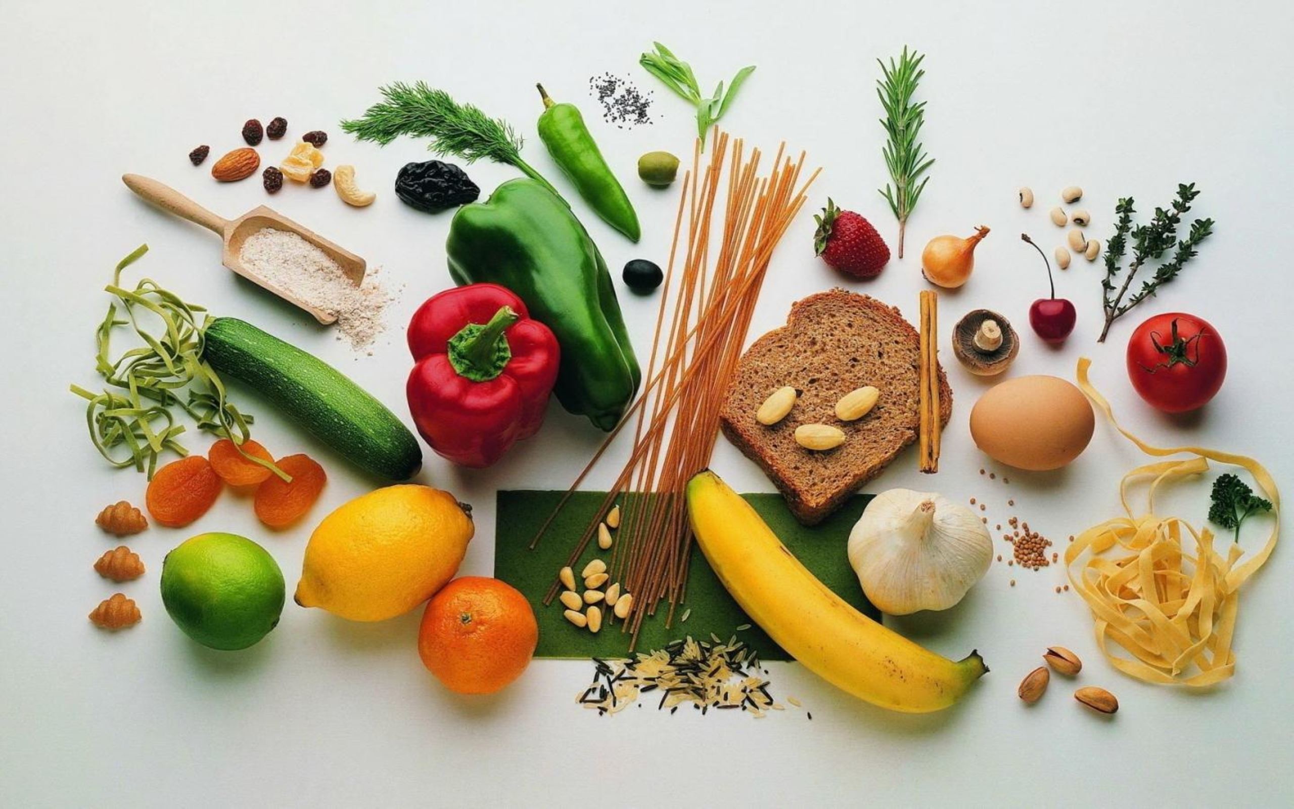 2560x1600 Healthy Food Fruits Vegetables Wallpaper