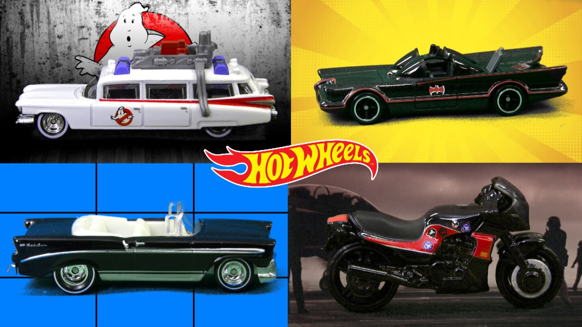 1920x1080 Hot Wheels Die Cast Ghostbusters Ecto-1, Batman TV Series Batmobile & more  from Mattel - YouTube