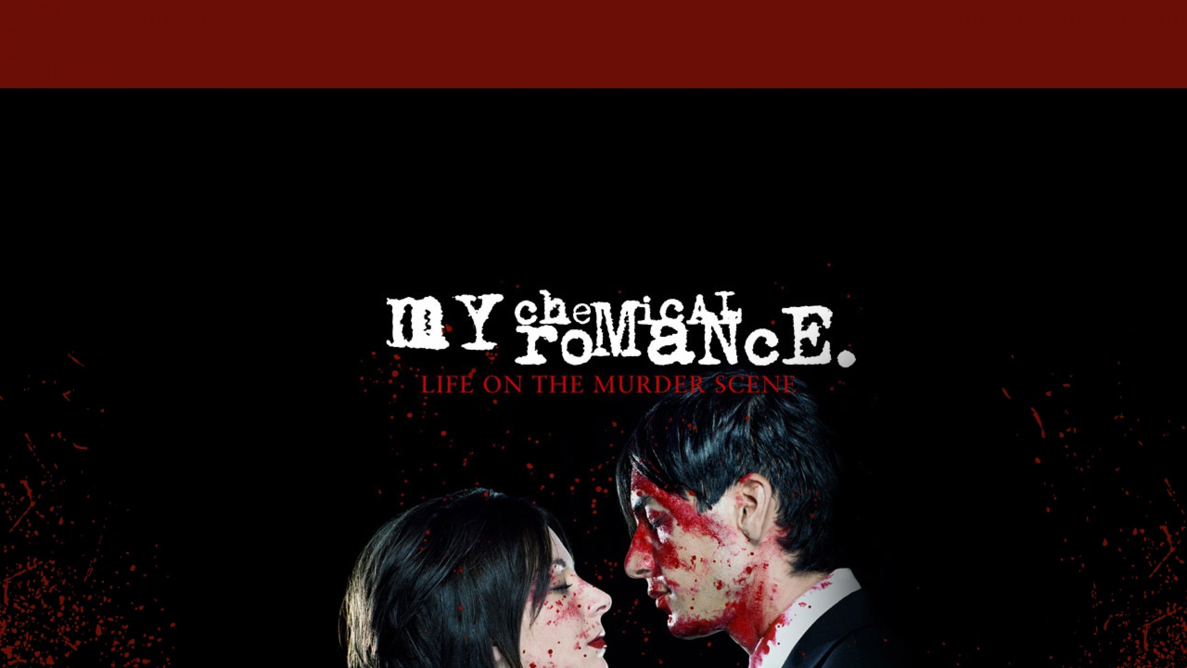 3840x2160  Wallpaper my chemical romance, cover, blood, sign, couple