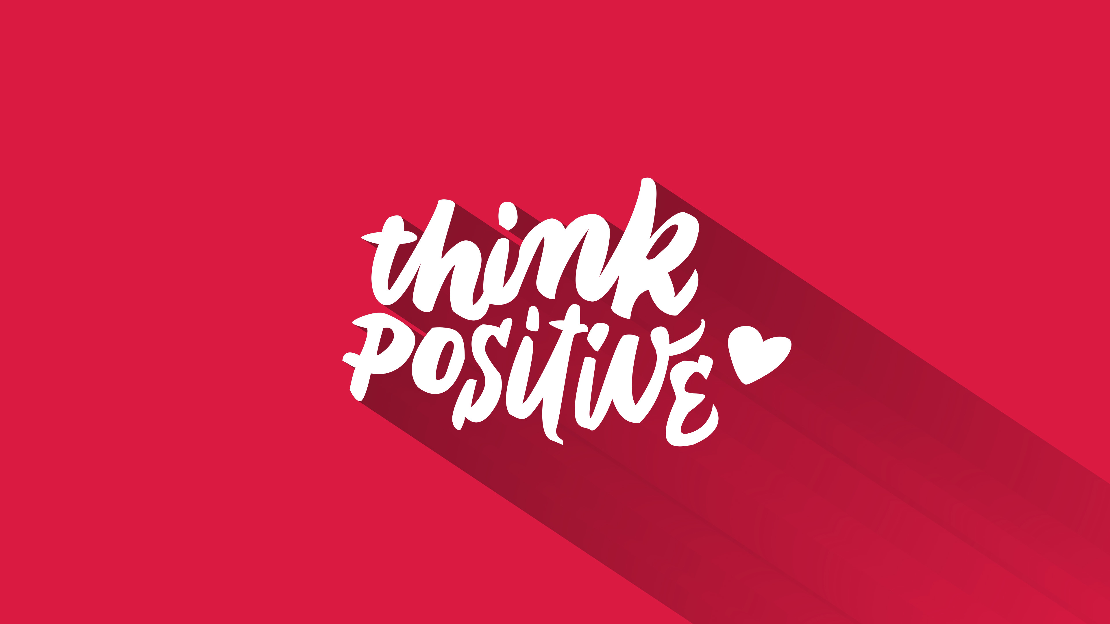 3840x2160 [3840px2160px]"Think Positive" A very (VERY) simple wallpaper. pm