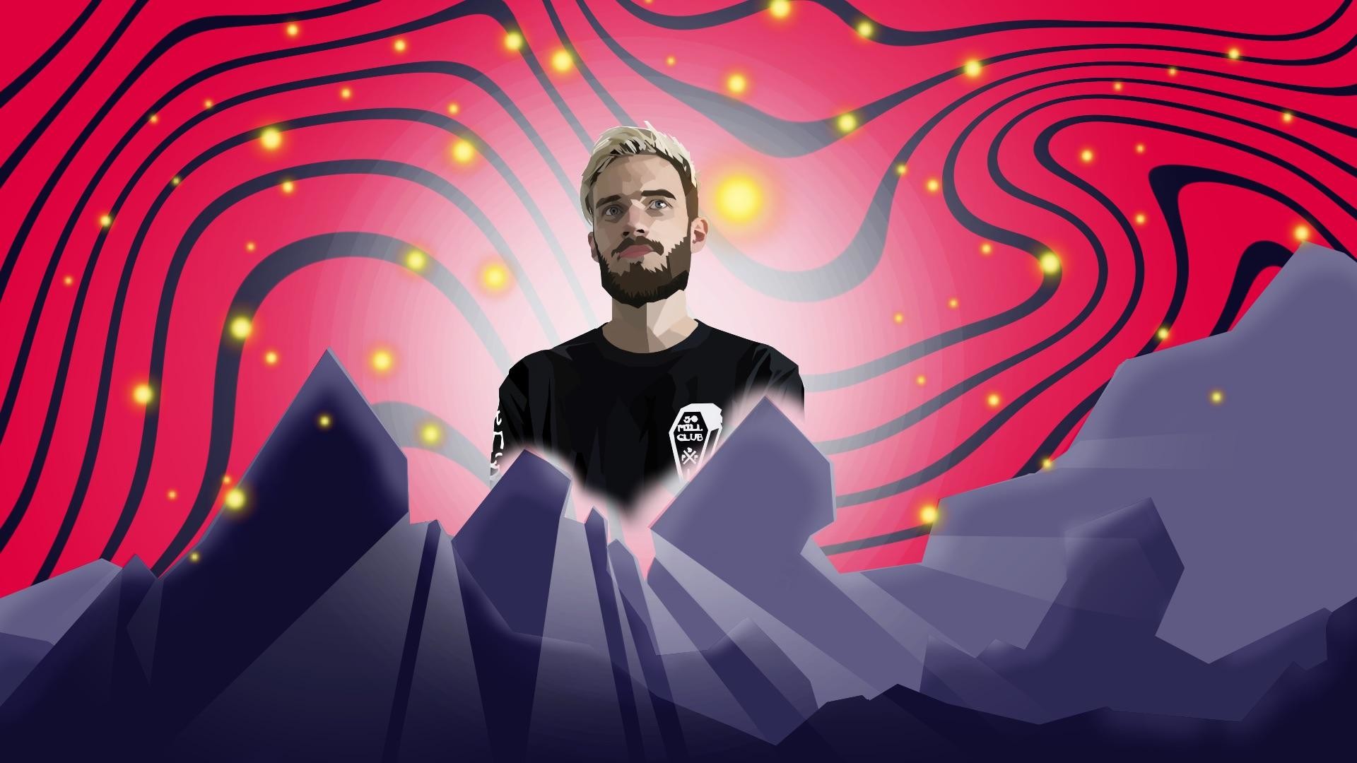 1920x1080 Wallpaper for pewdiepie :3 It took me over 6 hours to edit his body ð° but  was worth it.