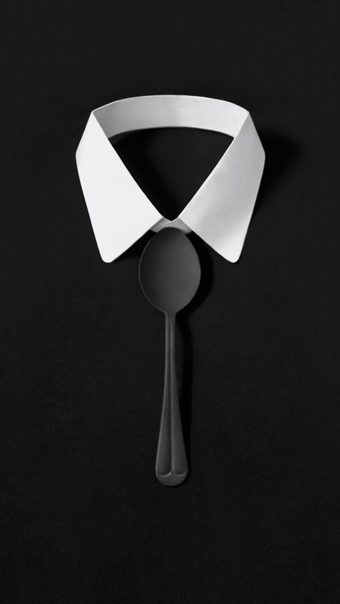 1080x1920 Dark Simple Suit Spoon Tie Simple iPhone 6 wallpaper