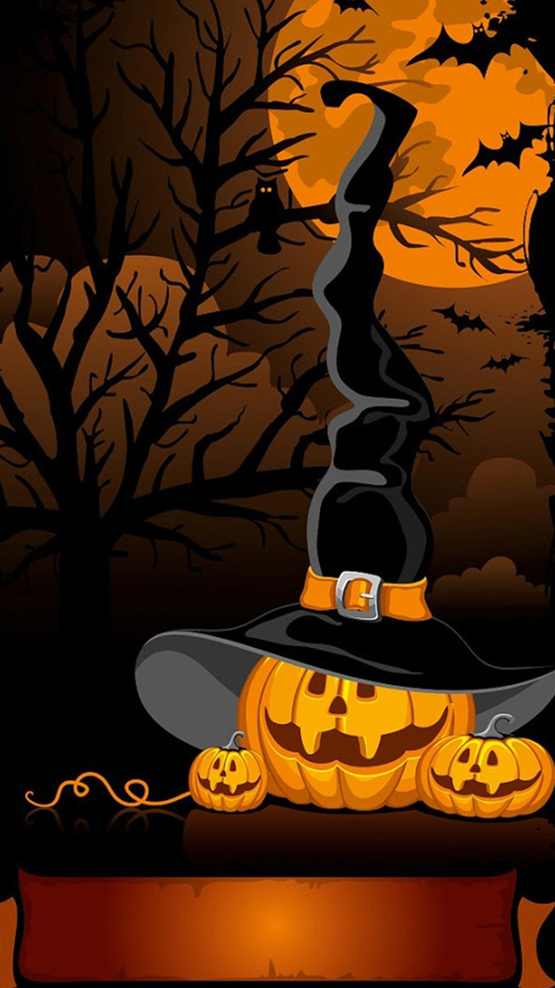 1080x1920 Scary Halloween Witch Wallpaper Source Â· Halloween Pumpkins Witch Hat Sony  Xperia Z2 Wallpapers Xperia Z2