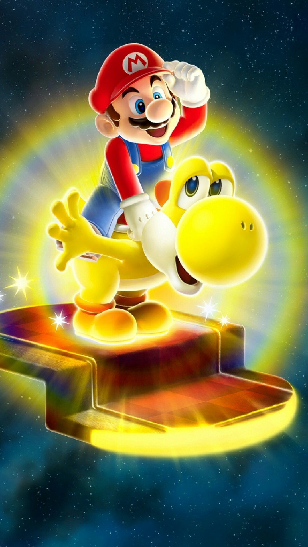 1080x1920 Mario and Yoshi Wallpaper