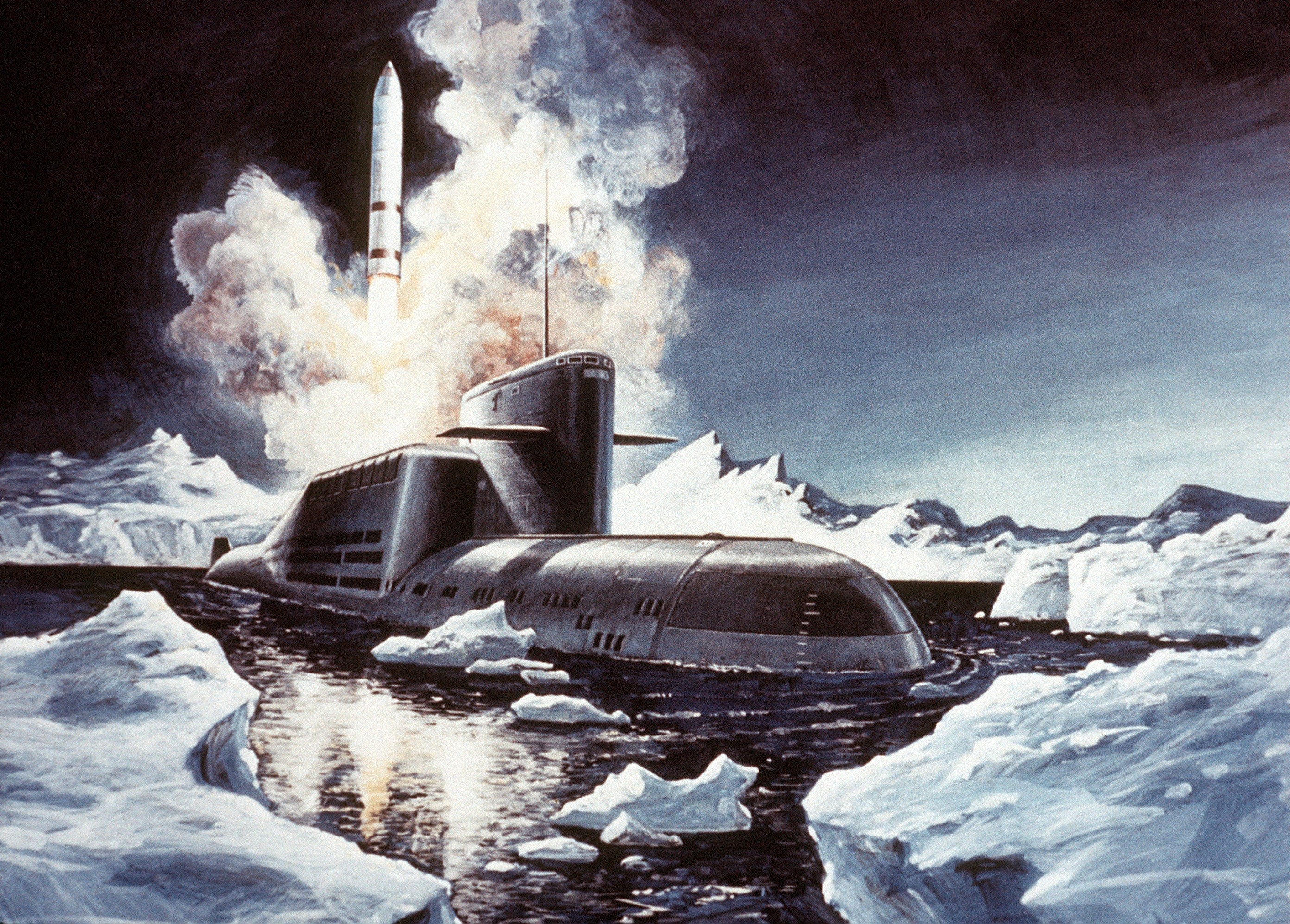 2784x1995 Russian Navy Soviet Union USSR Missile Submarine
