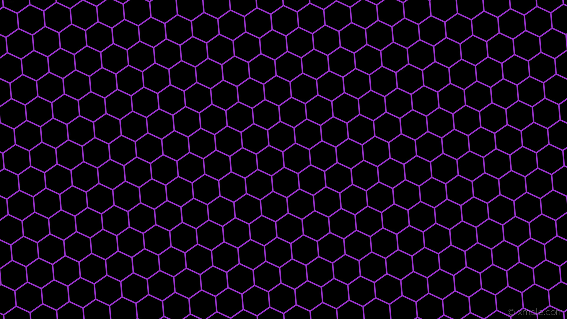 1920x1080 wallpaper beehive black honeycomb purple hexagon dark orchid #000000  #9932cc diagonal 5Â° 5px