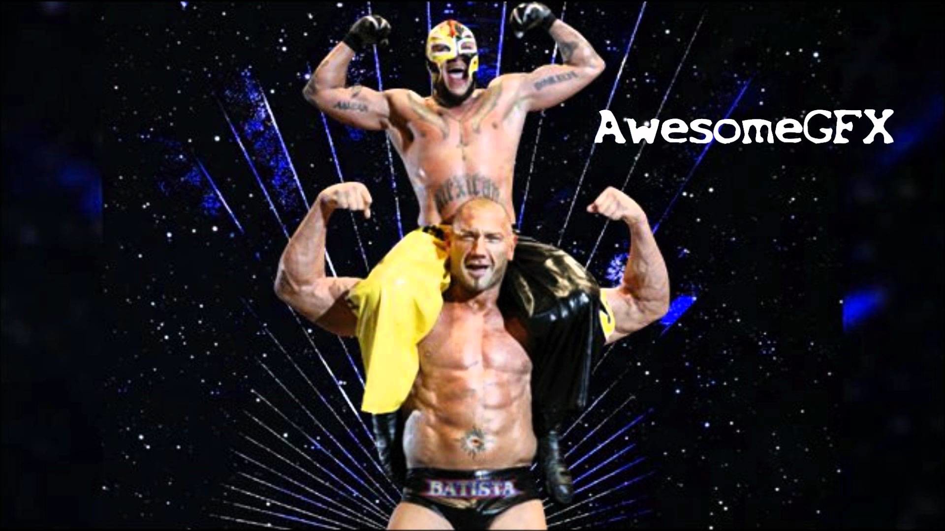1920x1080 Batista & Rey Mysterio 1st WWE Theme Song - I Walk Alone [High Quality +  Download Link]