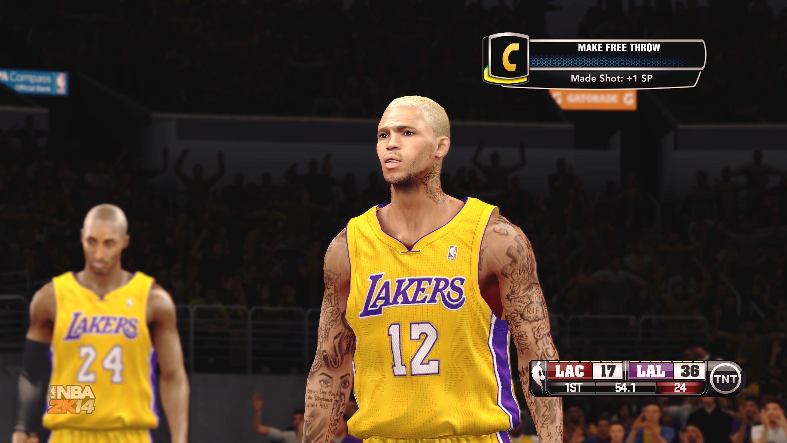 2560x1440 Chris Brown - My Career (Lakers)