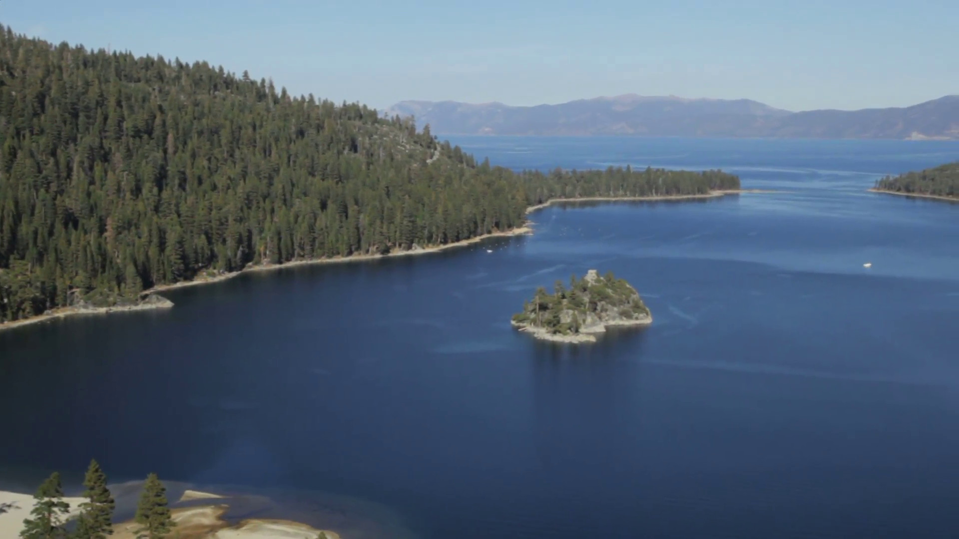 1920x1080 Emerald Bay vehicle shot, Lake Tahoe, California Stock Video Footage -  Storyblocks Video