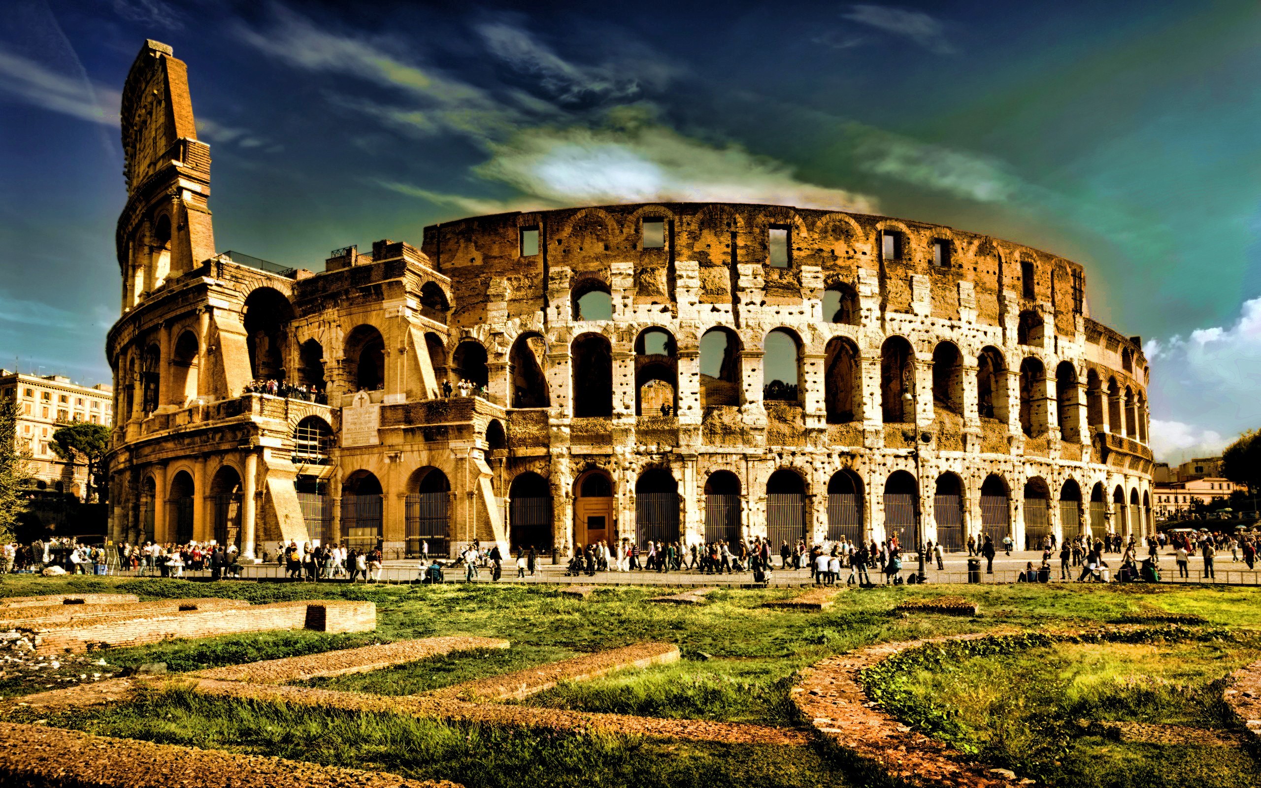 2560x1600 Colosseum Elliptical Amphitheatre Wallpaper