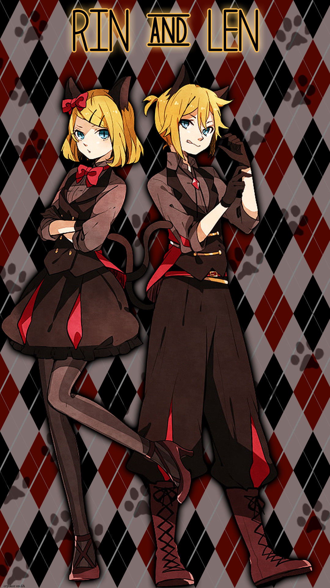 1080x1920 ... [Kagamine Rin and Len] iPhone 6 PLUS Wallpaper by Cryokor