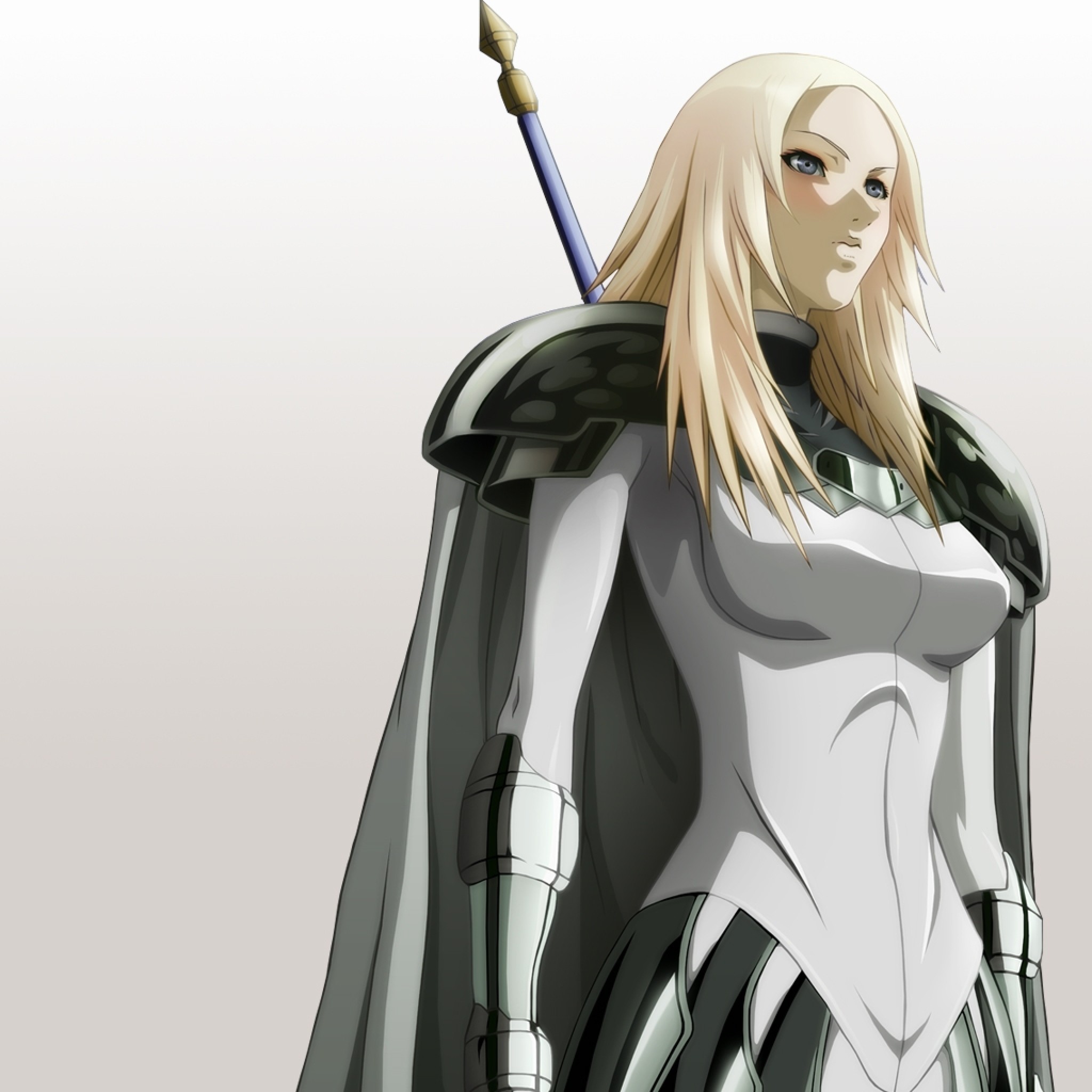 2048x2048  Wallpaper anime, girl, claymore, armor, spears, blonde