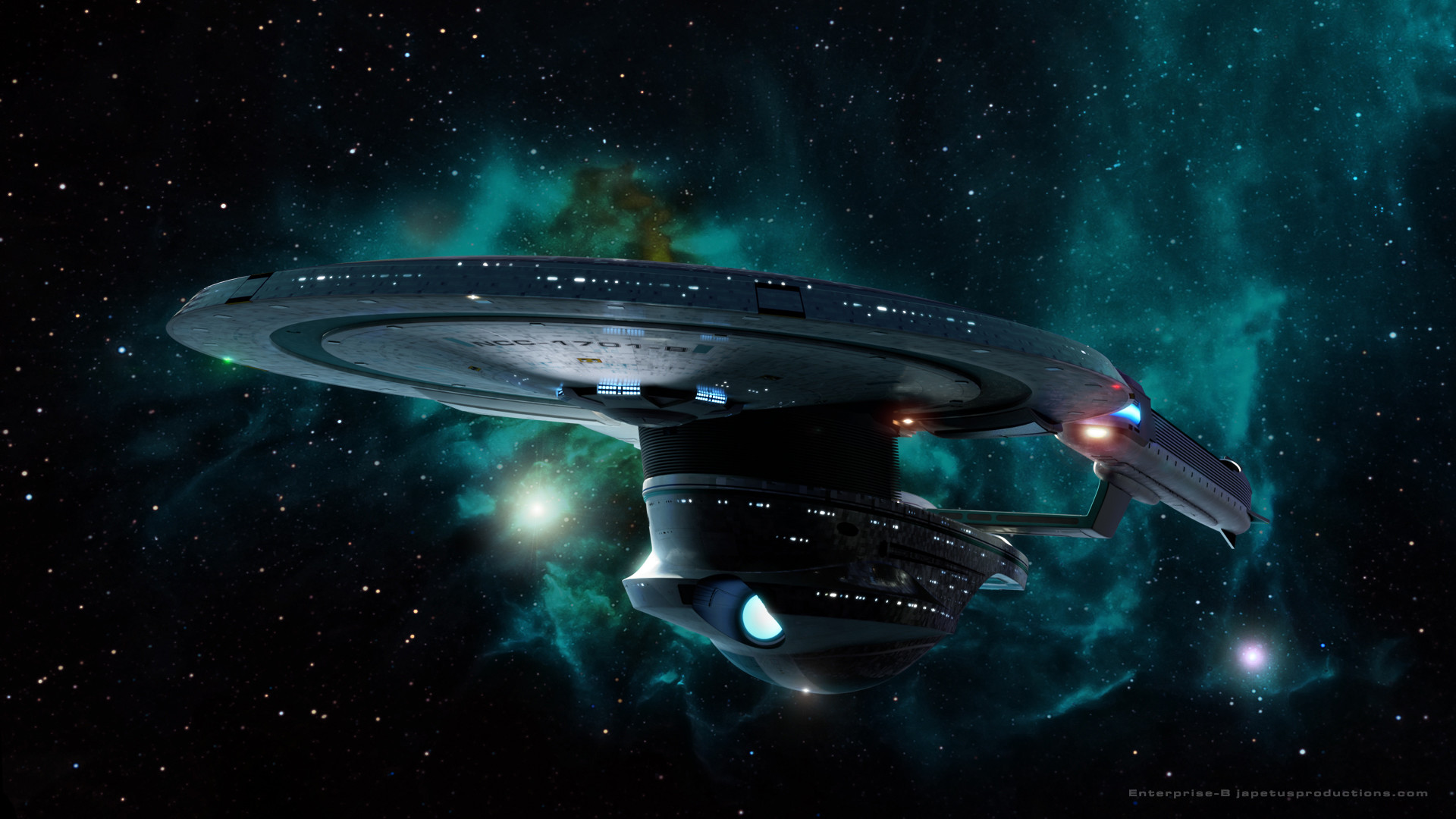 1920x1080 Star Trek Starship Enterprise Spaceship Stars Nebula wallpaper .