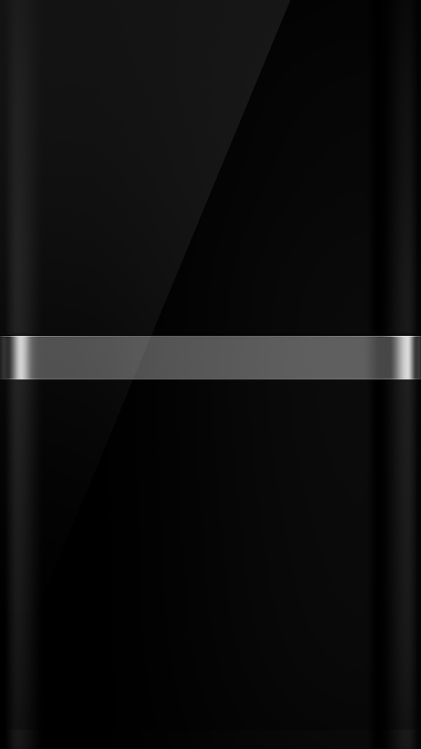 1440x2560 The Dark S7 Edge Wallpaper 08 with Black Background and Silver Line