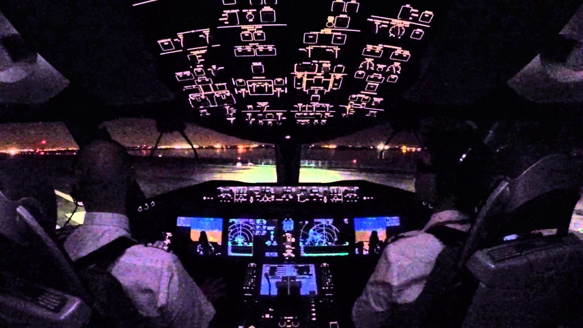 1920x1080 Cockpit view- Push back, Taxi and Take-off at JFK airport