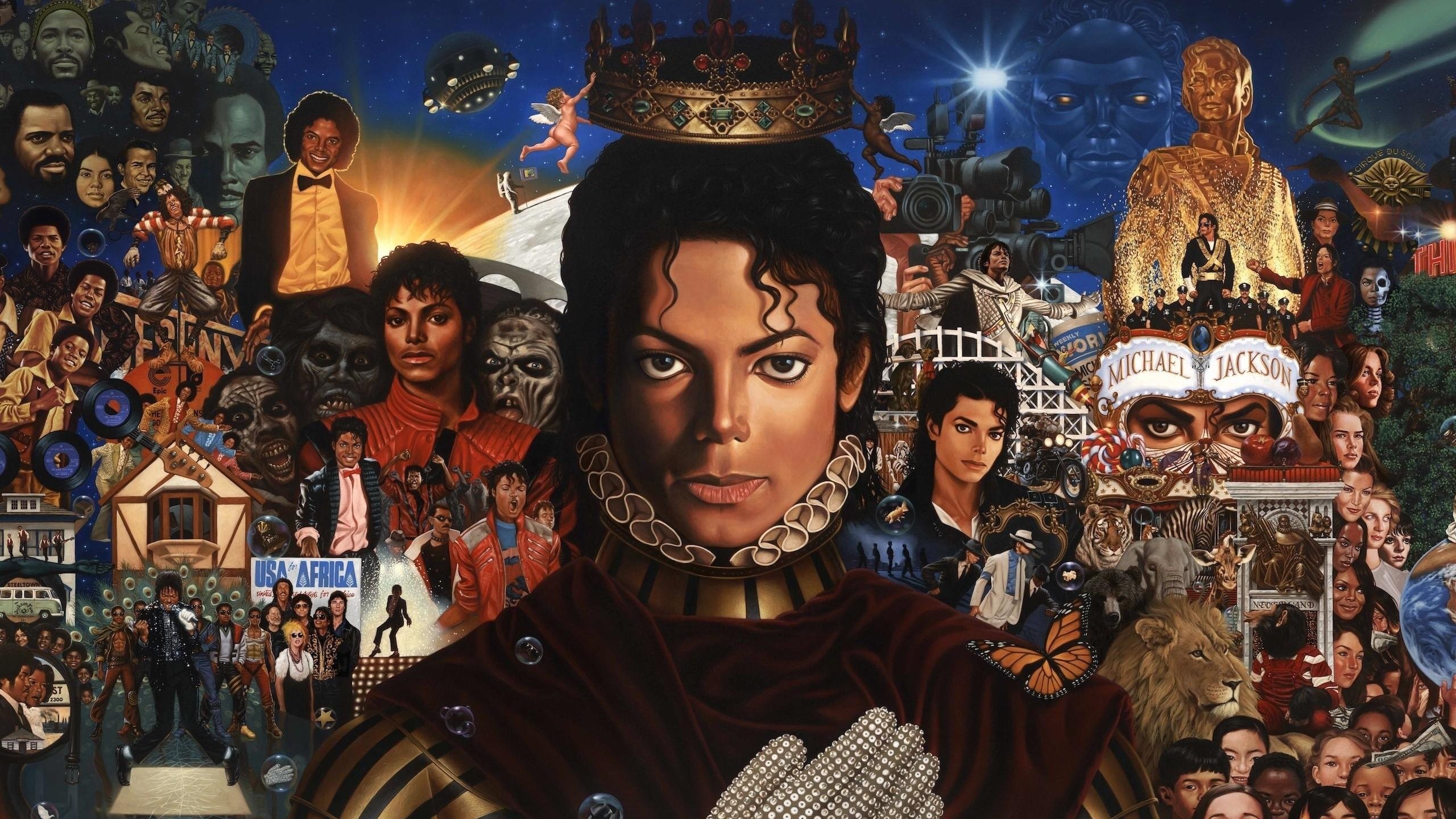 2560x1440 Michael Jackson Album Cover