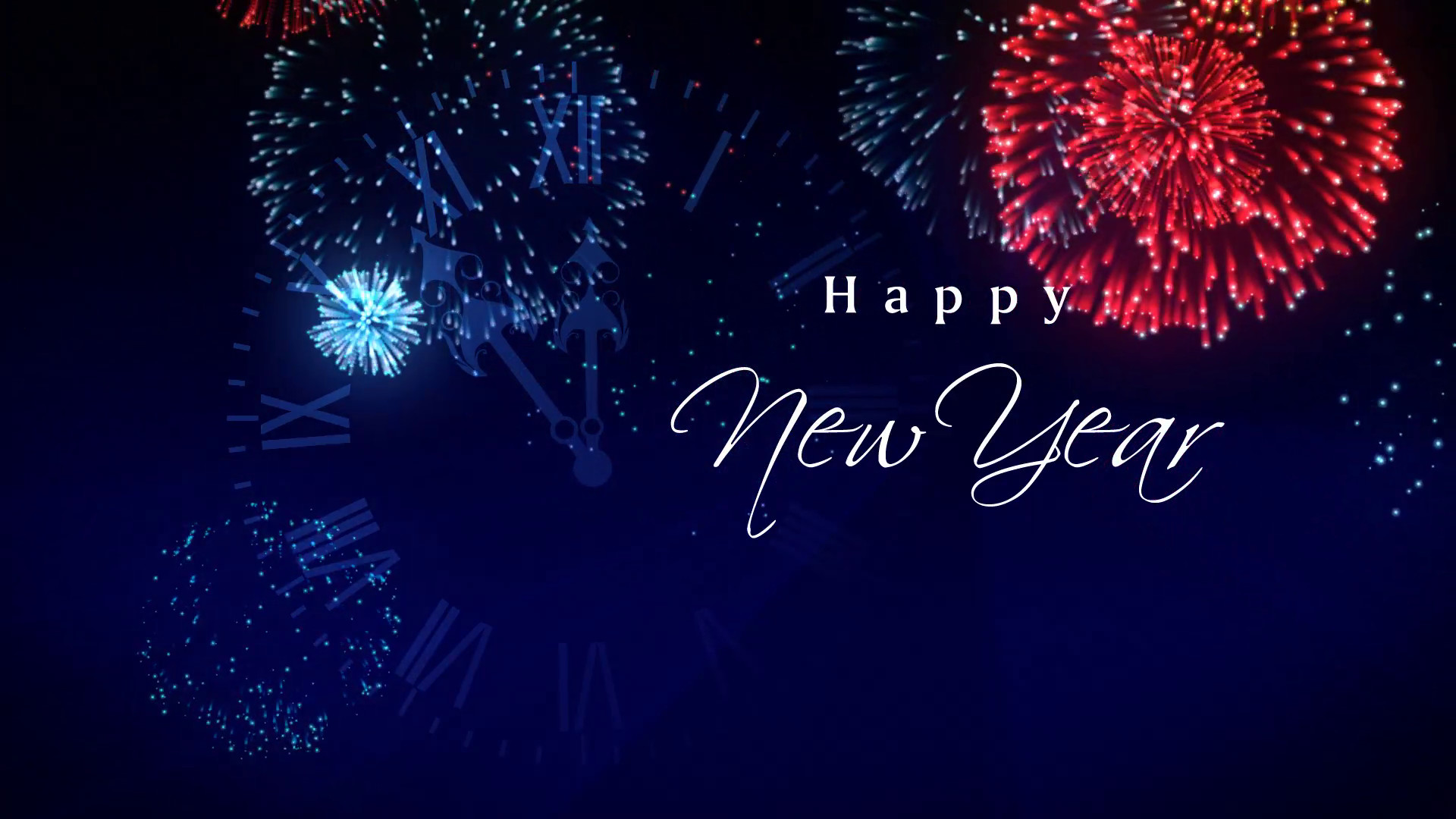 1920x1080 Subscription Library Happy New Year Fireworks