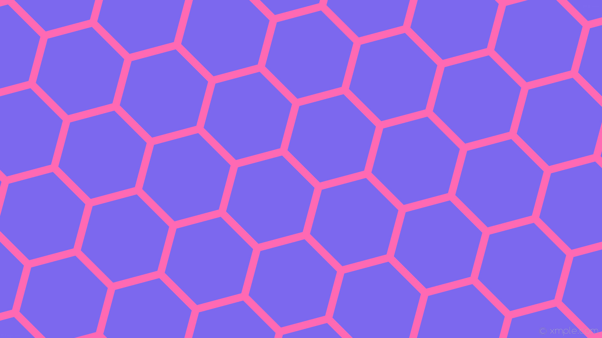 1920x1080 wallpaper purple honeycomb beehive hexagon pink medium slate blue hot pink  #7b68ee #ff69b4 diagonal