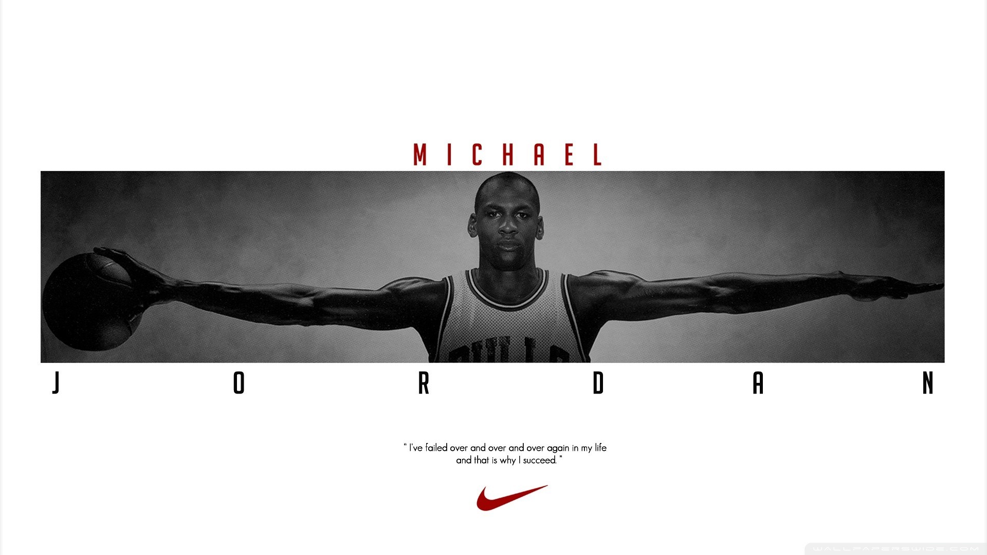 1920x1080 Michael Jordan, Quote, White Background, Typography, Chicago Bulls  Wallpapers HD / Desktop and Mobile Backgrounds